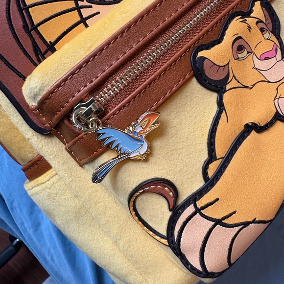 Disney Loungefly Yellow and Brown Backpack - never been used main image 8